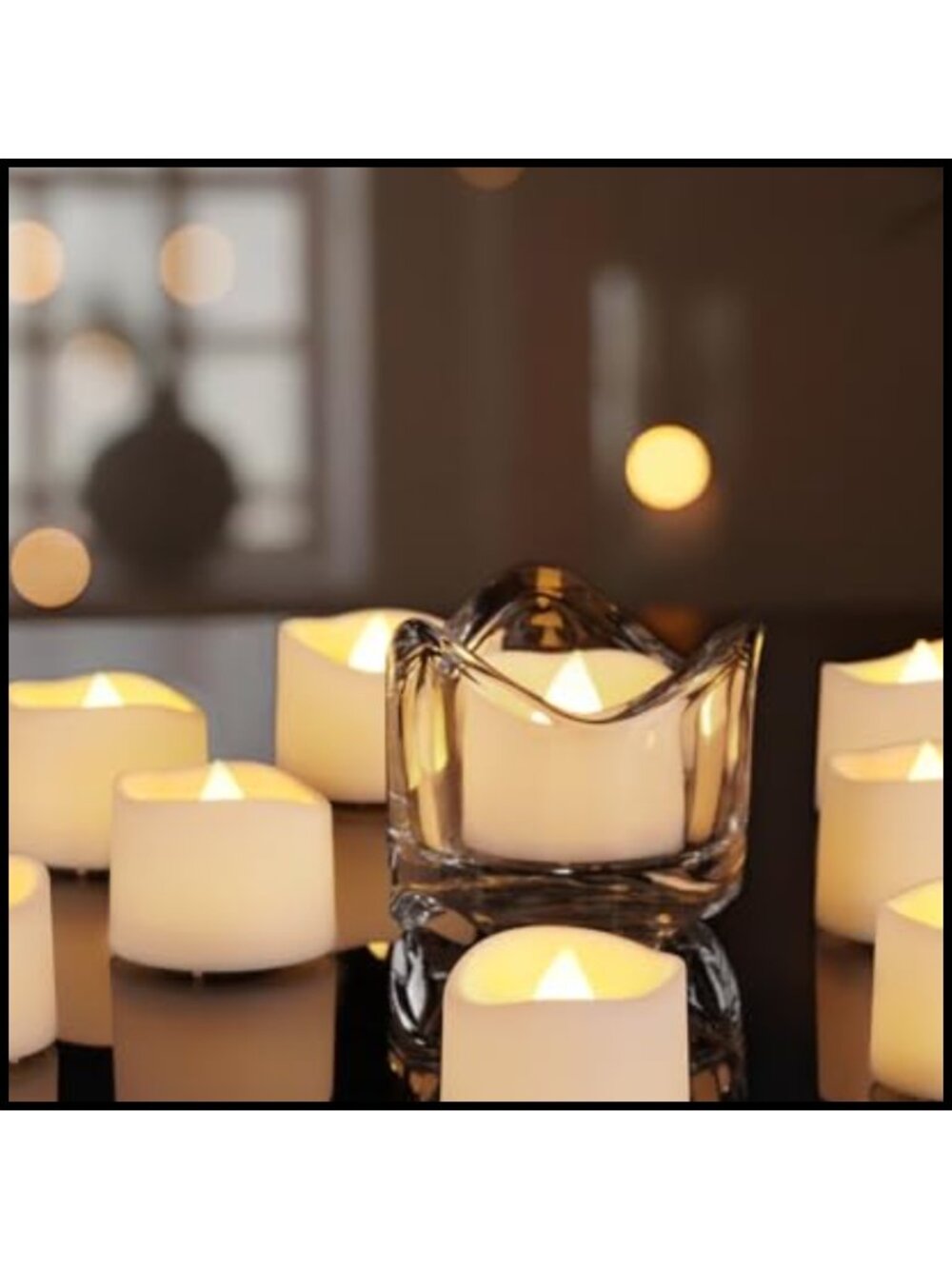 24 Pack Battery Tea Lights Flameless LED Candles Electric Artificial